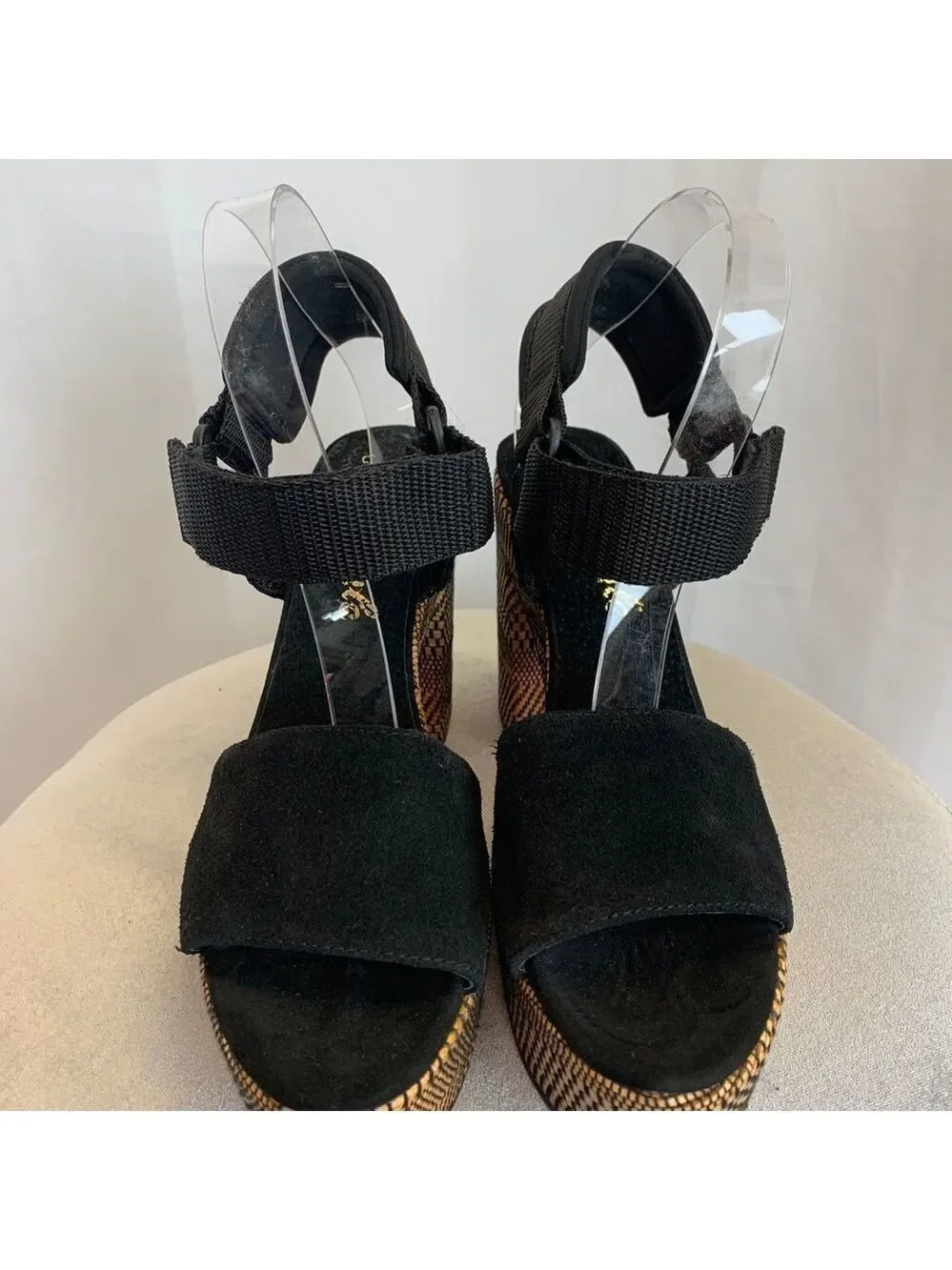 FREE People Sport Society Platform Sandals black Sz 41🔥